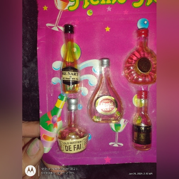 BAR Refrigerator Magnet Lot of 8 Vintage Cognac Liquor Bottles Style - Picture 3 of 5